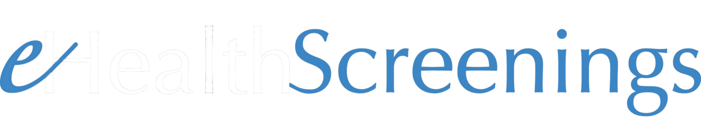 eHealthScreenings logo in white